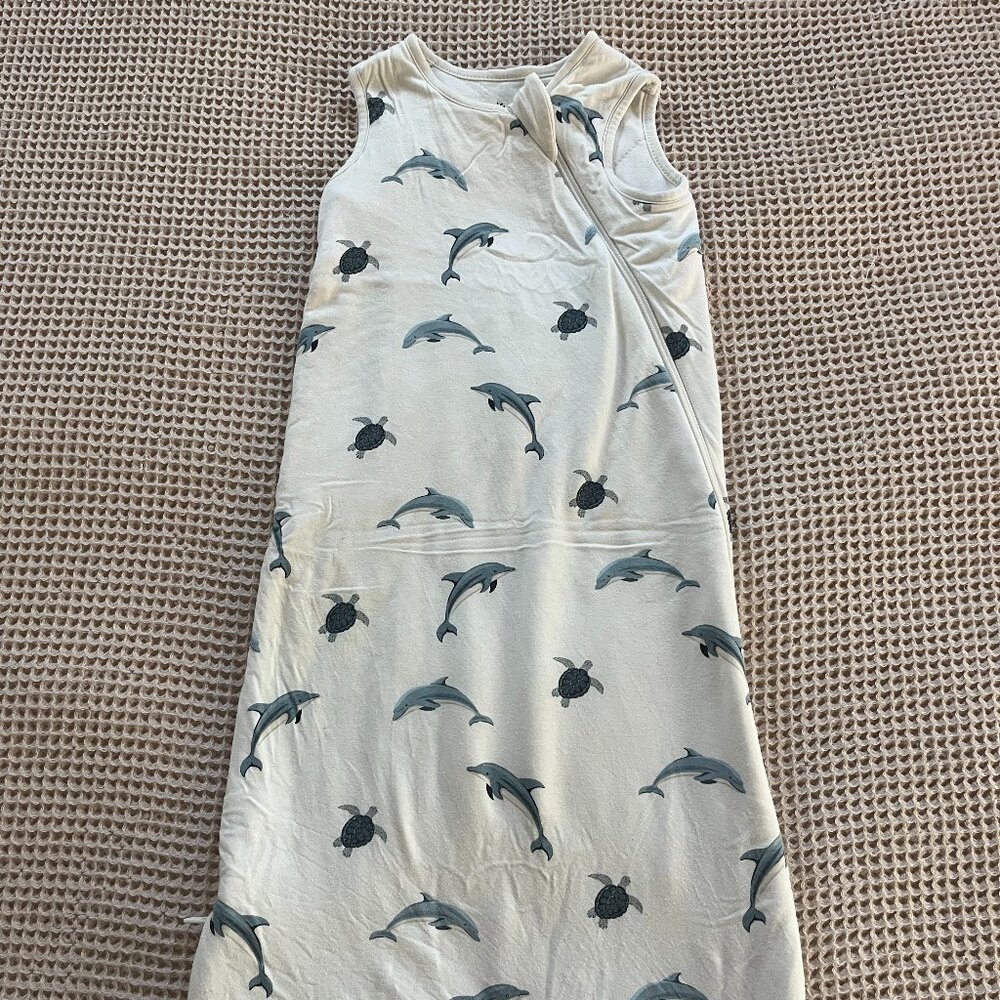 KYTE Baby Sleepsack, Size Small - with sea turtles and dolphins